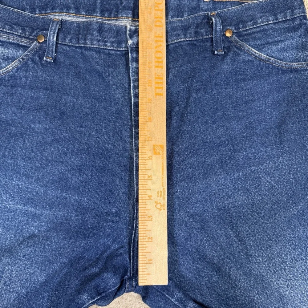 Wrangler Original Fit Cowboy Cut Men's 40x32 13MWZ Rigid Indigo Med Wash Western - Picture 6 of 8